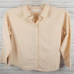 Eliot Gingham Shirt Peach